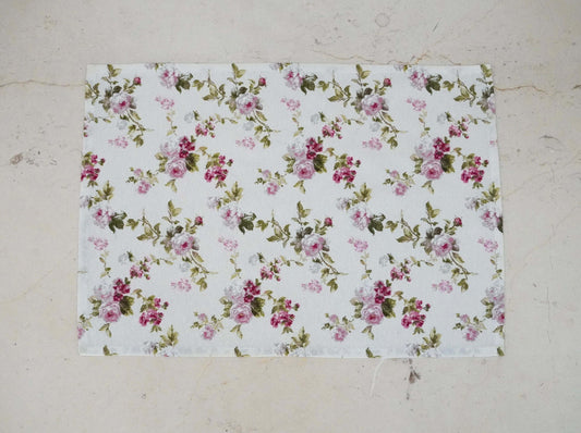 mantel individual flores rosas