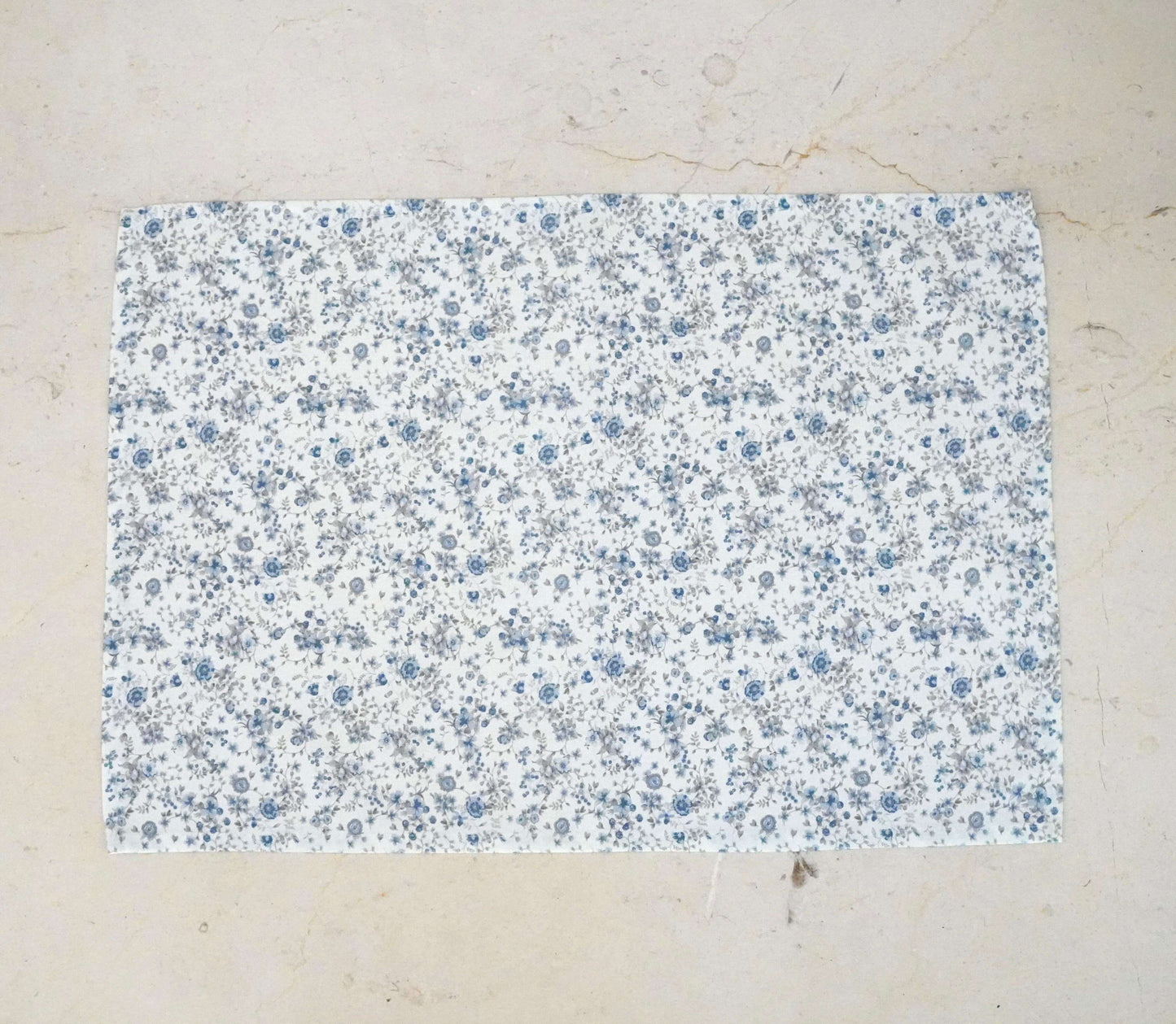 individual floral azul