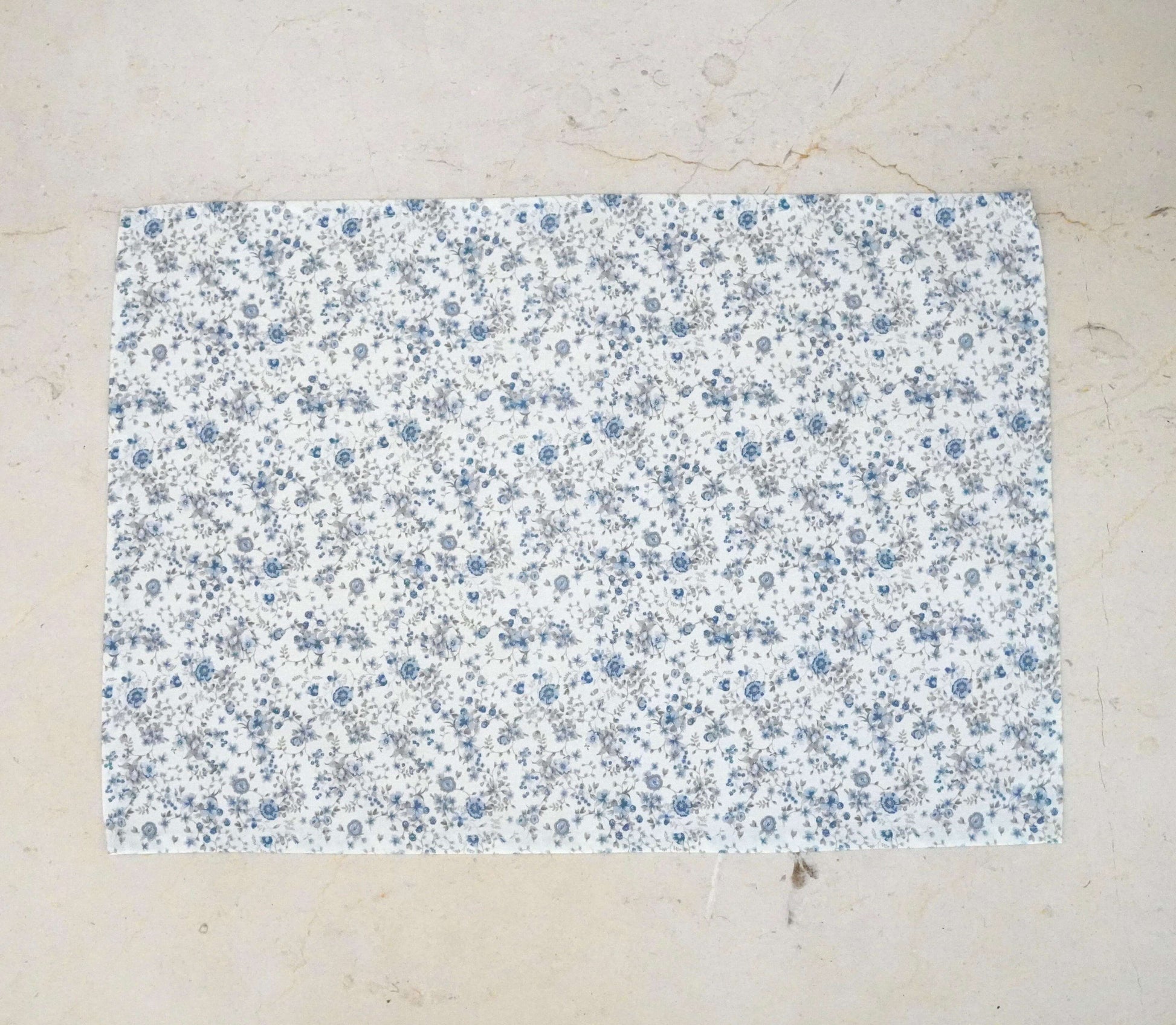 individual floral azul