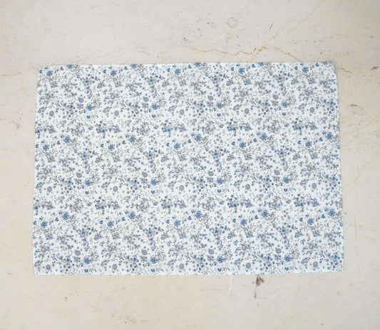 individual floral azul